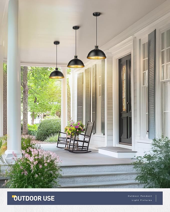 kudos Outdoor Pendant Light, KDOPL03-BK-S - Image 4