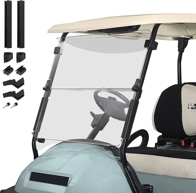 10L0L Golf Cart Windshield for Club Car Precedent 2004-Up, 2017-Up Onward by 10L0L