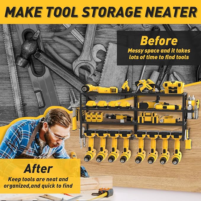Large Power Tool Organizer Wall Mount - Image 7