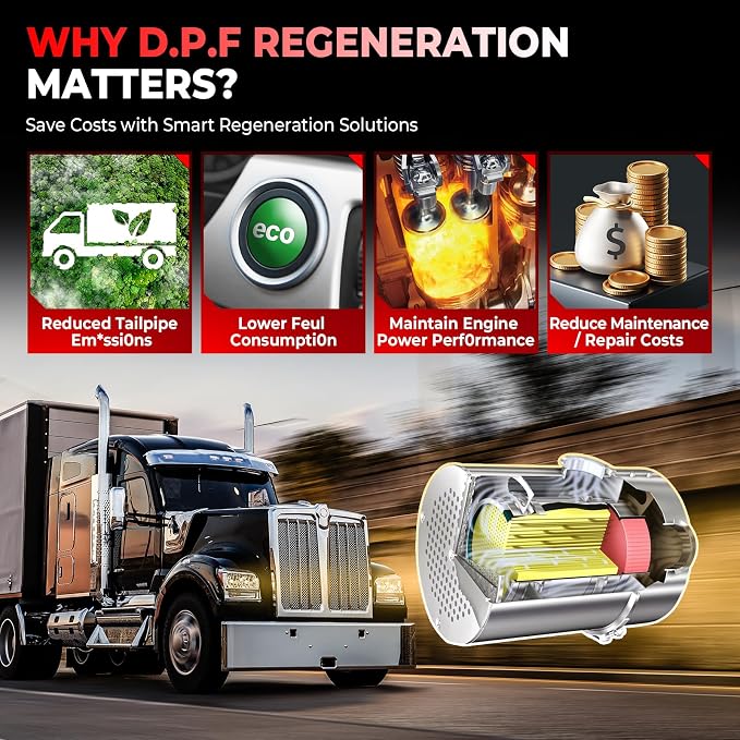 LAUNCH CRP129 HD Heavy Duty Truck Scanner, Full System Diesel Scanner - Image 5