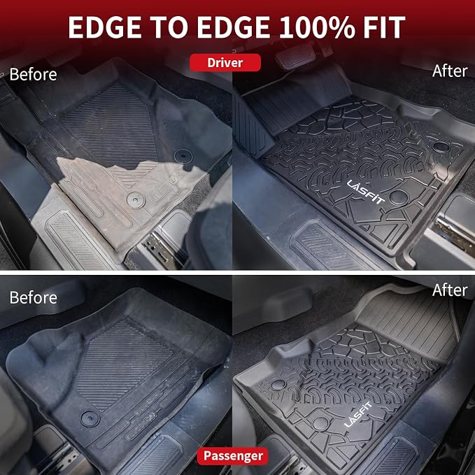 LASFIT Floor Mats Cargo Liner for Ford Bronco 2-Door 2025 2024 2023 2022 2021 - Image 4