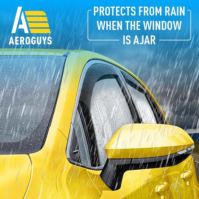 Extra Durable Window Deflectors in-Channel Window Visors Rain Guards Fit - Image 2