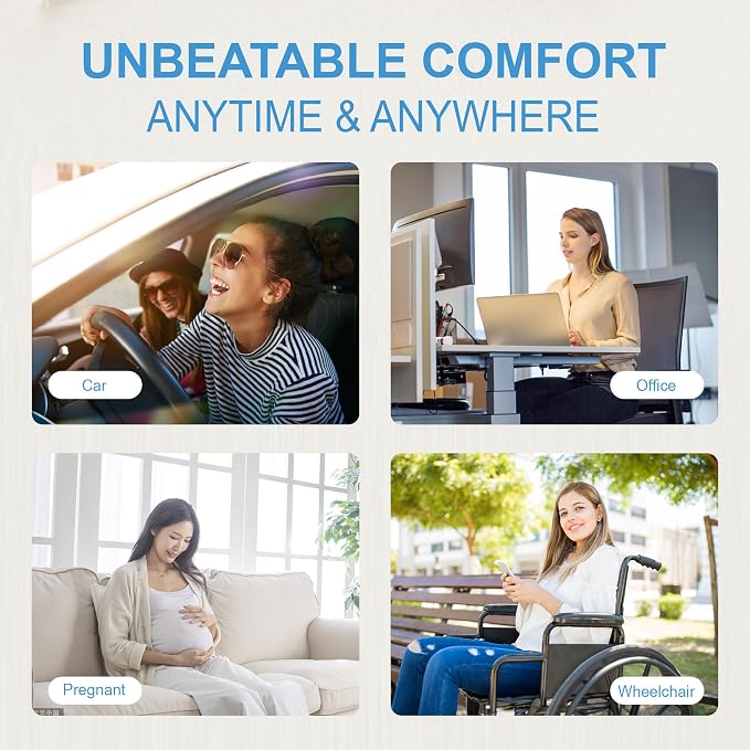 Car Seat Cushion, Comfortable Memory Foam Seat Pillow - Image 7