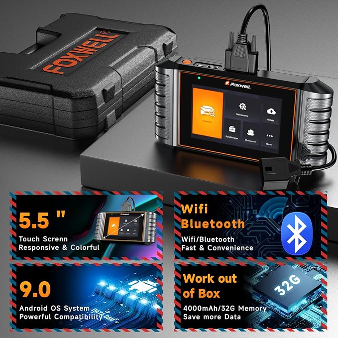 2025 FOXWELL NT716 OBD2 Scanner Bidirectional Control 9+ Resets Scan Tool ABS - Image 5