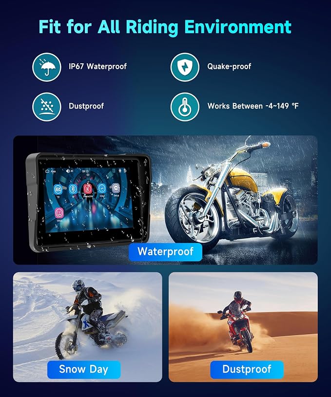 HD IPS Touch Screen Portable Wireless Apple Carplay Screen - Image 7