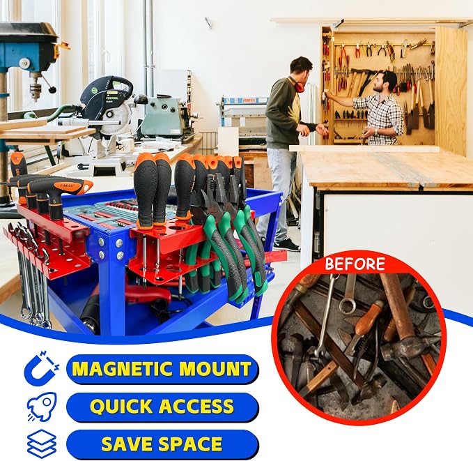 ULIBERMAGNET Magnetic Screwdriver Holder, Magnetic Wrench Holder, Heavy Duty - Image 7
