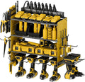 Power Tool Organizer with Charging Station, 4 Layers Garage Storage Rack with 6 by Sttoraboks