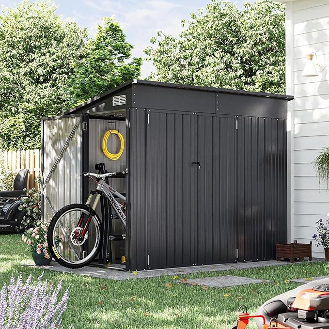 Aoxun 4' x 8' Shed Outdoor Storage Shed - Image 2