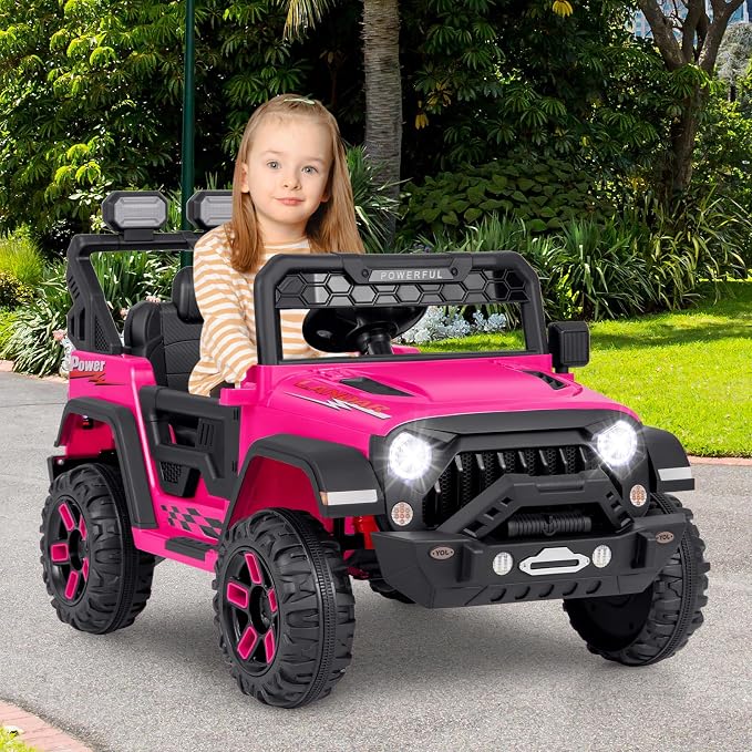 Costzon Kids Ride on Truck, 12V Electric Ride on Car - Image 2