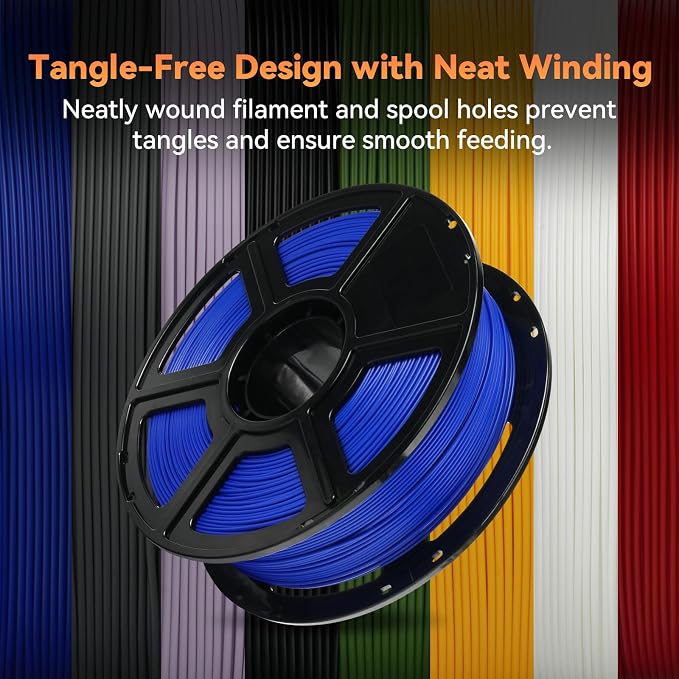 FLASHFORGE PLA Filament 1.75mm +/- 0.02mm, Matte Blue 3D Printer Filament 1kg - Image 6