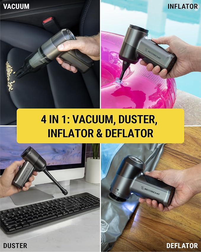 Scosche SCOVAC Cordless Handheld Vacuum Cleaner - Image 3