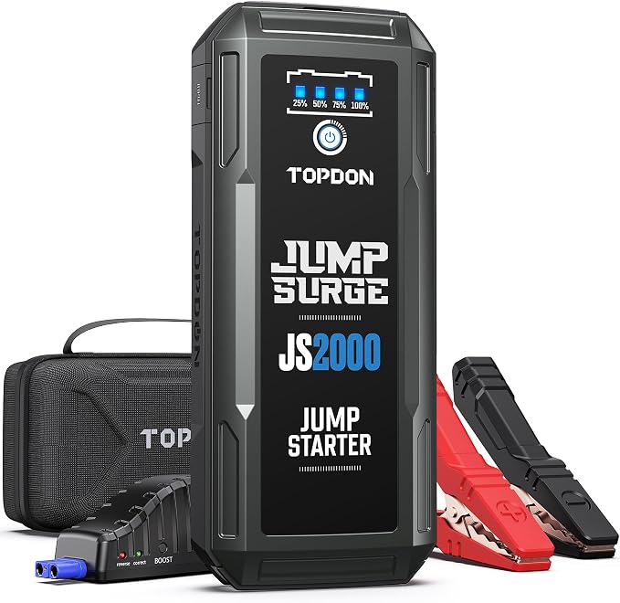 Car Battery Jump Starter, TOPDON 2000A Peak Jump Starter by TOPDON