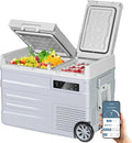 ELECAENTA 12 Volt Refrigerator, 43qt Dual Zone Car Fridge, Portable Freezer by ELECAENTA