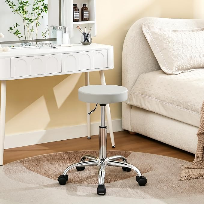 Rolling Stool Adjustable Height 19.5’’-26.6’’, Tattoo Chair by FIRAVOE