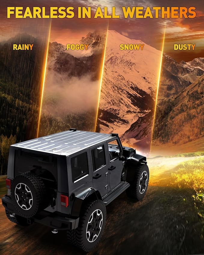 NAOEVO 12 Inch LED Light Bar, 300W 30000LM LED Offroad Fog/Driving Lights - Image 7