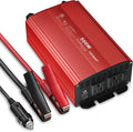 500W Pure Sine Wave Power Inverter, DC 12V to 110V AC Car Plug Inverter Adapter by vansoet