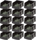 IRIS USA Stackable Bins, 5.5 x 4.5 x 3 inch, Plastic Hanging Open Front Shelf by IRISUSA