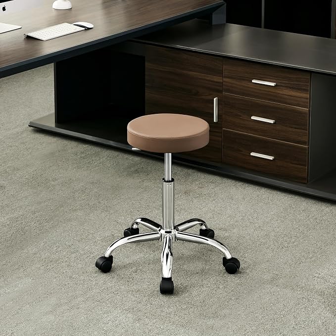Adjustable Office Stool with Wheels 19.5’’-26.6’’ - Image 8