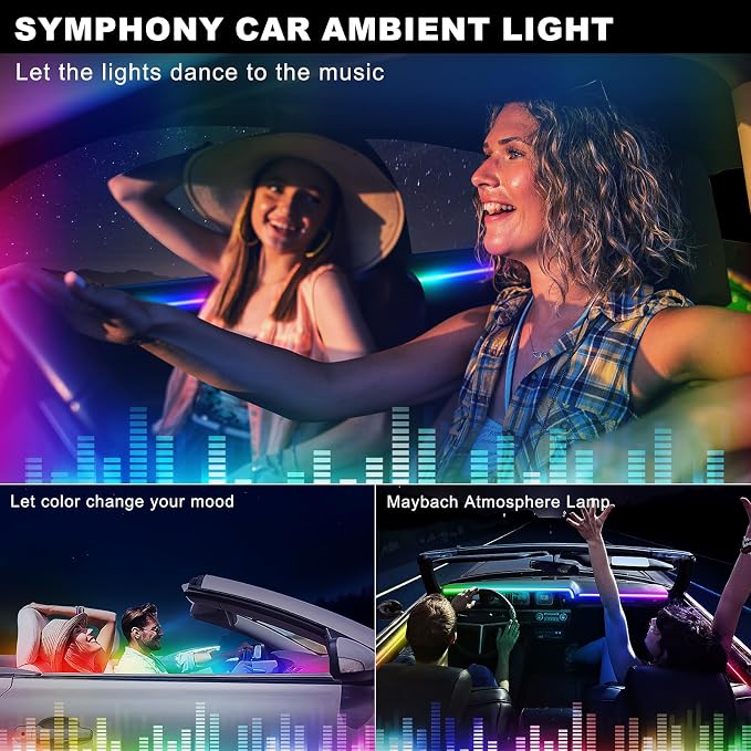Dreamcolor Acrylic Interior Car LED Strip Light - Image 8