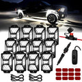 12 Pods Pure White LED Rock Lights Kit by AutoBuero