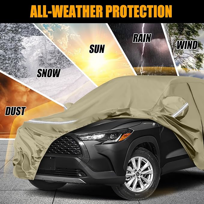 Waterproof Car Covers Replace for 2019-2025 Toyota Corolla Cross, Windproof - Image 5
