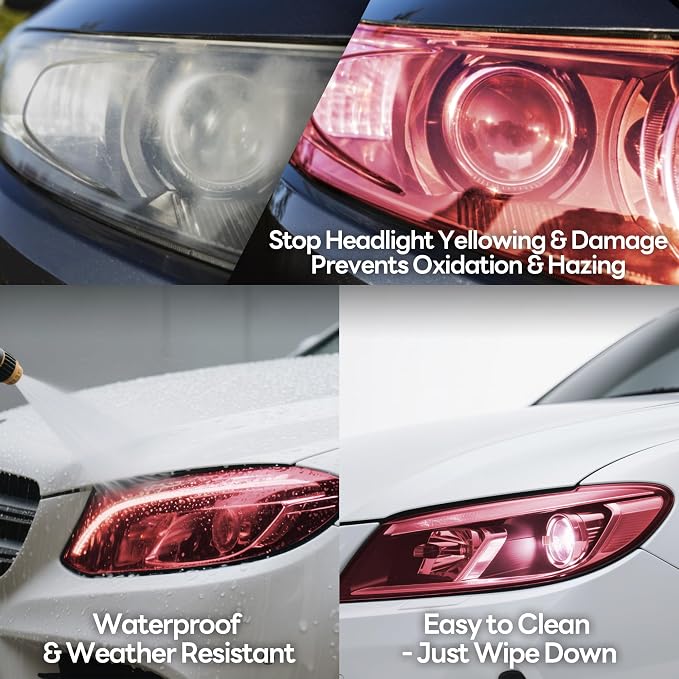 Lypumso 16 x 60 Inches Headlight Taillight Car Tint Vinyl Film, Self Adhesive - Image 6