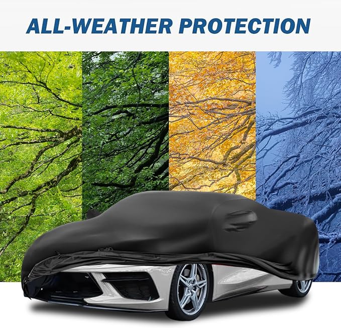 PU Leather Car Cover Waterproof All Weather, Waterproof Car Cover Fit - Image 6