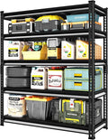 48" W Garage Shelving Heavy Duty，2500LBS Loads Metal Shelving Units and Storage by Rufokisa