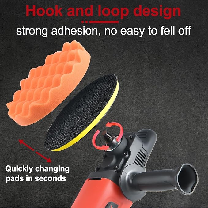 AOBEN Rotary Buffer Polisher, 1200W 6-inch/ 7-inch Car Buffer, Car Polisher - Image 3