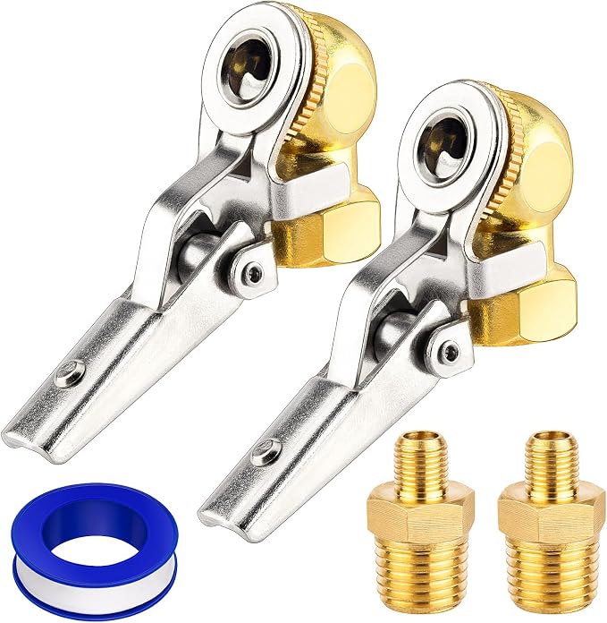 2-Pack 1/4'' Female NPT Air Chuck by LUMITECO