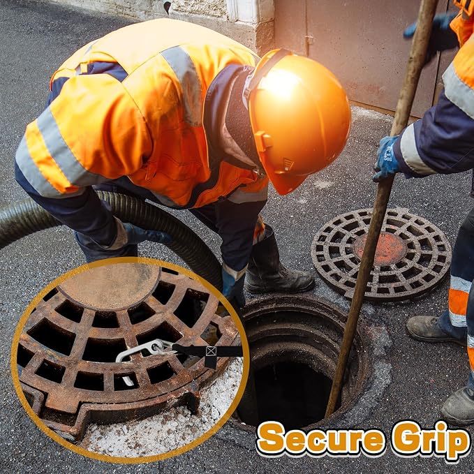 Manhole Hook Tool, Portable Versatile Hook - Image 3