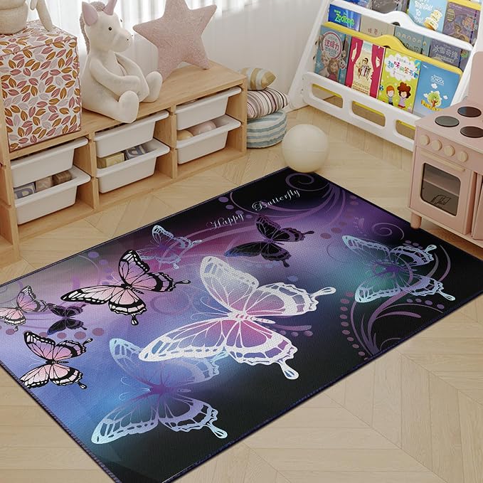 Beautiful Butterfly Fantasy Rug - Image 6