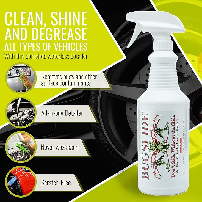 BugSlide Bug Remover – All Purpose Car Cleaner & Detailer Spray, - Image 3