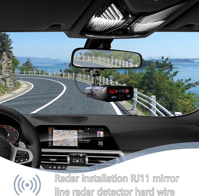 13.8" Radar Detector Hardwire Power Cord, Mirror Wire Plug Kit, - Image 7