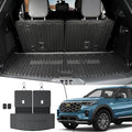 Cargo Mat with Backrest Mats for 2020-2024 2025 Ford Explorer Car Mat by JOULARISE