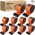 Nilight Truck Straps 4”×30’ Orange Heavy Duty Winch Straps by Nilight