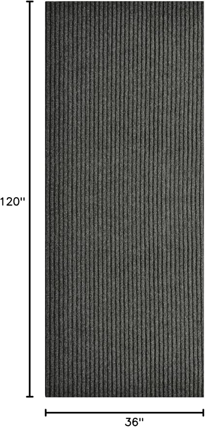 iCustomRug Spartan Weather Warrior Indoor/Outdoor Utility Ribbed Carpet Runner - Image 3
