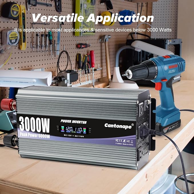 3000W Power Inverter 12V to 110V/120V DC to AC - Image 6