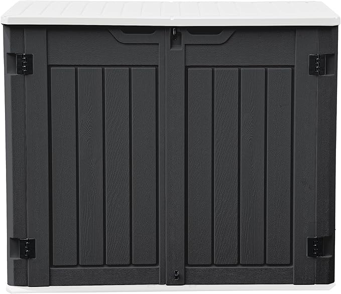 DWVO Outdoor Weather-Resistant Horizontal Storage Shed, 35 Cu Ft Capacity by DWVO