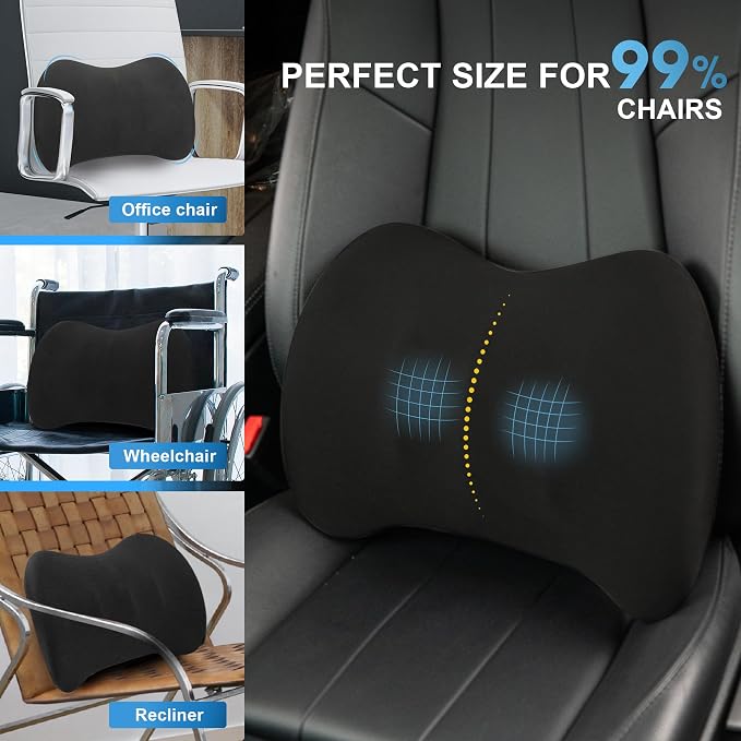 Memory Foam Lumbar Support Pillow Relieves Lower Back Pain - Image 8