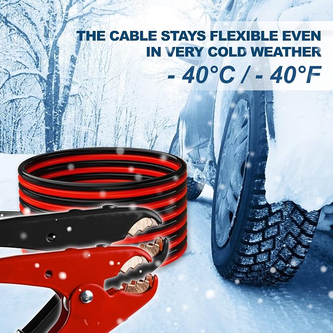 100% Pure Copper Jumper Cables 4 Gauge 20 Feet - Image 5