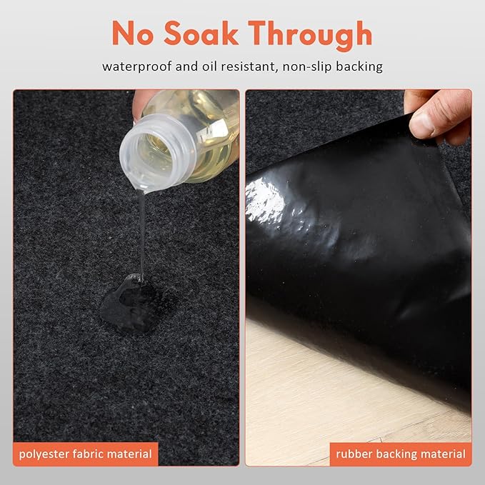 JERIA Oil Spill Mat for Under Car Driveway Mats Oil Leaks Absorbent Oil Pad - Image 3