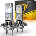FAHREN Upgraded H7 Bulbs, 60000LM 1000% Ultra Bright 6500K White Light by Fahren