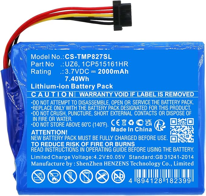 GPS Navigator Battery for Tomtom Pro 8270 Pro 8275 Bridge 4F173 UZ6 1CP515161HR - Image 3