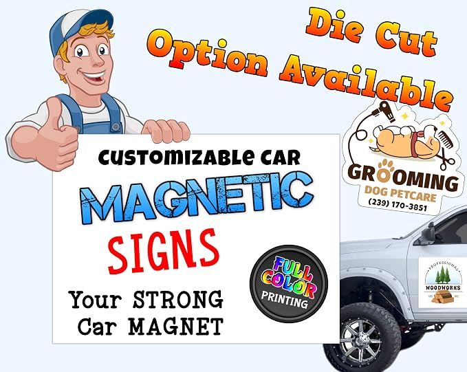 Custom Car Magnet Sign | Personalized Logo - Image 5