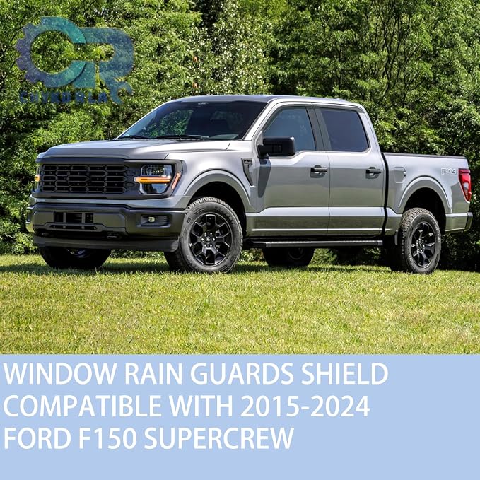 Outside Mount Window Visors Rain Guards Fit - Image 3