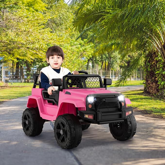 Costzon Ride on Car, 12V Battery Powered Truck Vehicle - Image 9