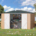 AECOJOY Shed 8' x 10' Outdoor Storage Metal Shed, Steel Yard Shed by AECOJOY