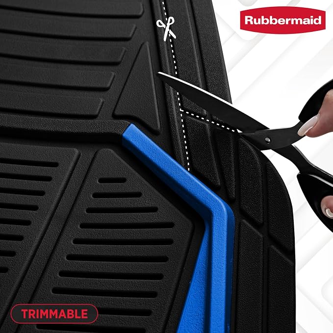Rubbermaid Car Mat Full Set All-Weather Heavy-Duty 4 Pieces– Trim-to-Fit - Image 4