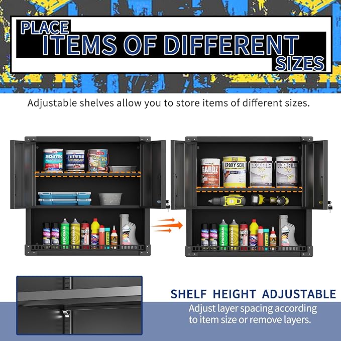 Garage Wall Cabinet, Metal Wall Cabinet - Image 5